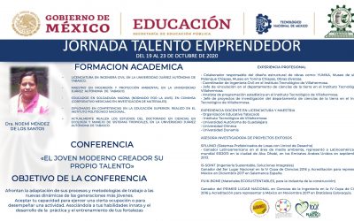 TERCERA CONFERENCIA DE LA SEMANA DE JORNADA TALENTO EMPRENDEDOR, CON EL TEMA “EL JOVEN MODERNO CREADOR SU PROPIO TALENTO”