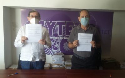 FIRMA CONVENIO ESPECIFICO EL TECNM CAMPUS ZONA OLMECA Y EL CECYTET PARA EL DESARROLLO DE PROYECTO: COVID Y EDUCACIÓN.