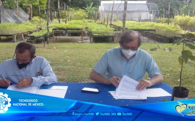 TECNM CAMPUS ZONA OLMECA, FIRMA CONVENIO DE COLABORACION CON EL VIVERO SILVIA FORESTAL.