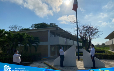 EL TECNM CAMPUS ZONA OLMECA, REALIZA EL IZAMIENTO DE BANDERA, POR EL 268 ANIVERSARIO, DEL «NATALICIO DE MIGUEL HIDALGO Y COSTILLA».