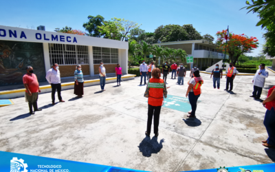 EL TECNOLÓGICO NACIONAL DE MÉXICO CAMPUS ZONA OLMECA, PARTICIPA ACTIVAMENTE EN EL 1ER. SIMULACRO NACIONAL 2021.